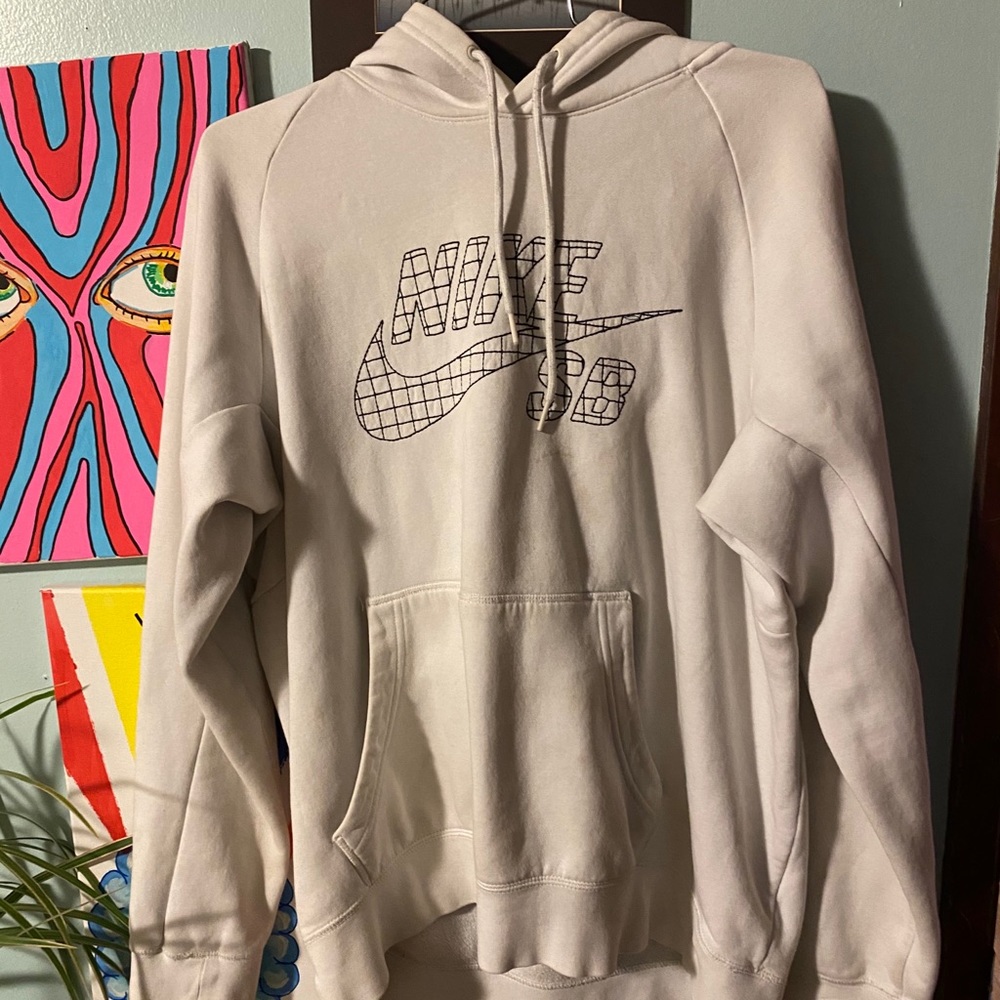 White Nike hoodie